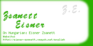 zsanett eisner business card
